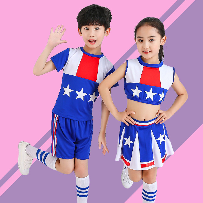 六一儿童啦啦队演出服幼儿园