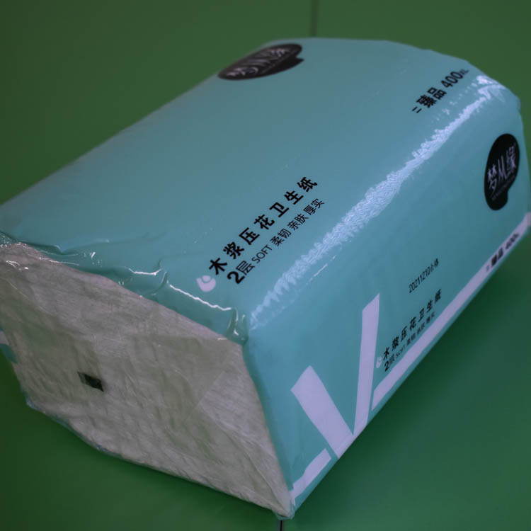 极速梦从缘木浆压花卫生纸400张2E0包整箱家用舒适卫生平板大便柔