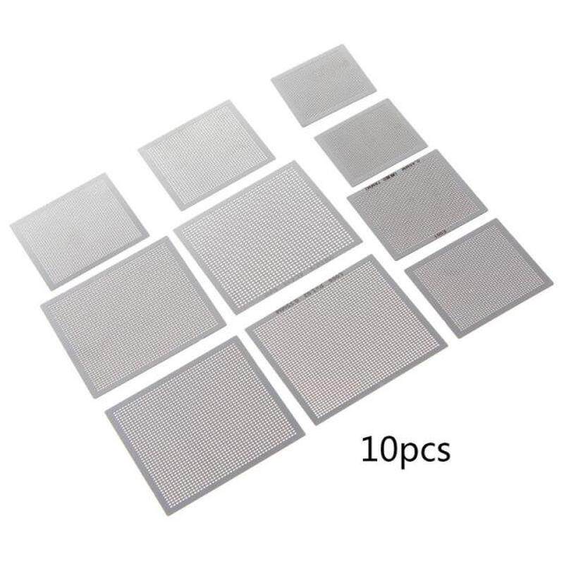 极速10aPcs/set BGA Reballing Universal Stencil Template Kit