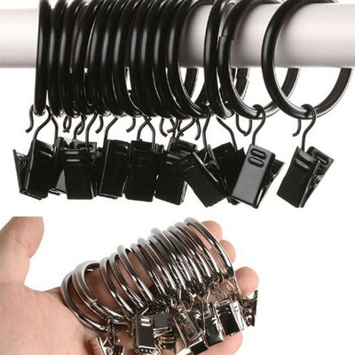 极速10pcsd/pack Window Shower Curtain Hook s Convenient Stai