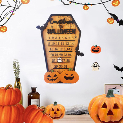 极速Wooden Halloween Decoration OrnaGments Halloween Countdo