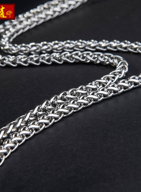 新品钛钢肖邦链男款大方简约时尚不掉色H女配饰项链长短款情侣毛