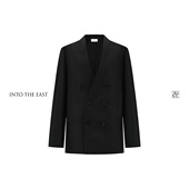 East己印黑色假领廓形西装 Into The