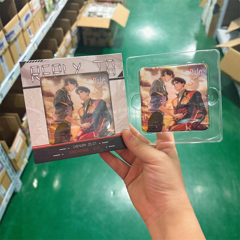 正版授权《奇洛李维斯回信》心跳偏移系列落日飞车方形徽章吧唧