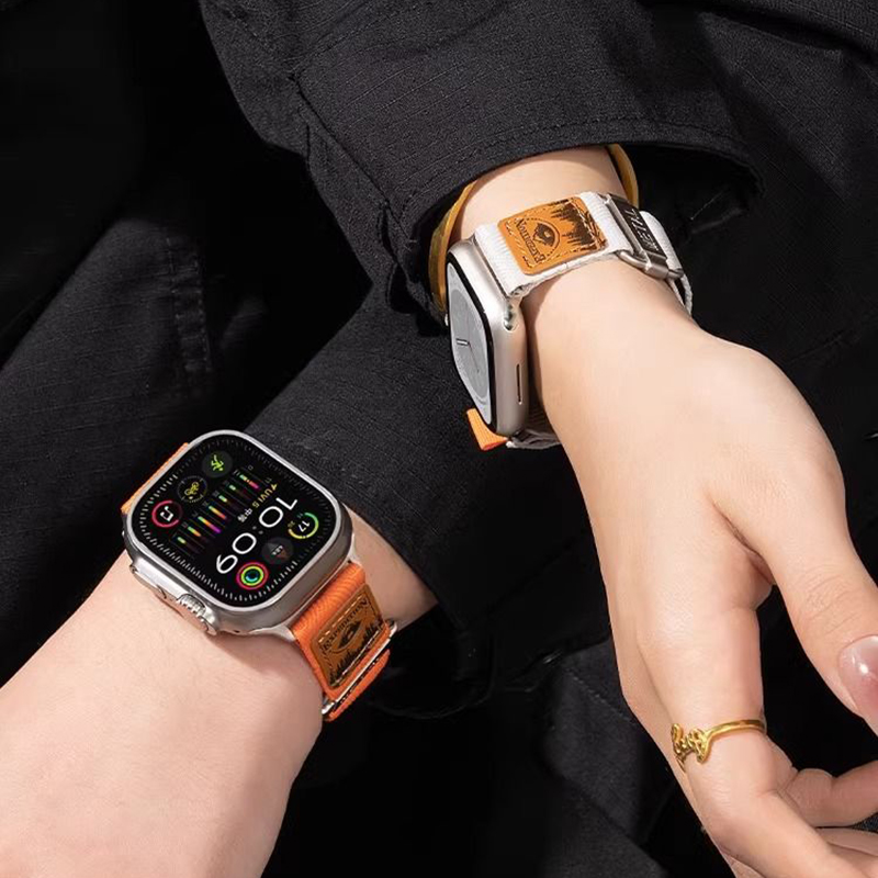 iwatch尼龙回环帆布运动透气表带