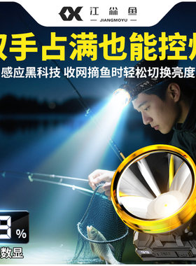 夜钓感应头灯强光超亮超长续航