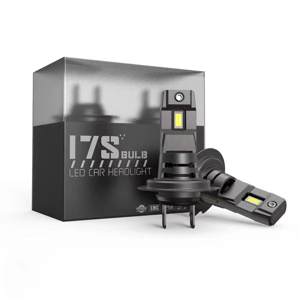 跨境爆款直插LED汽车大灯H7一体替换原车卤素灯9005 9006 H11 H4