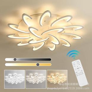 客廳吸頂燈簡約現代大氣主燈大廳護眼2024年臥室房間led燈具 新款