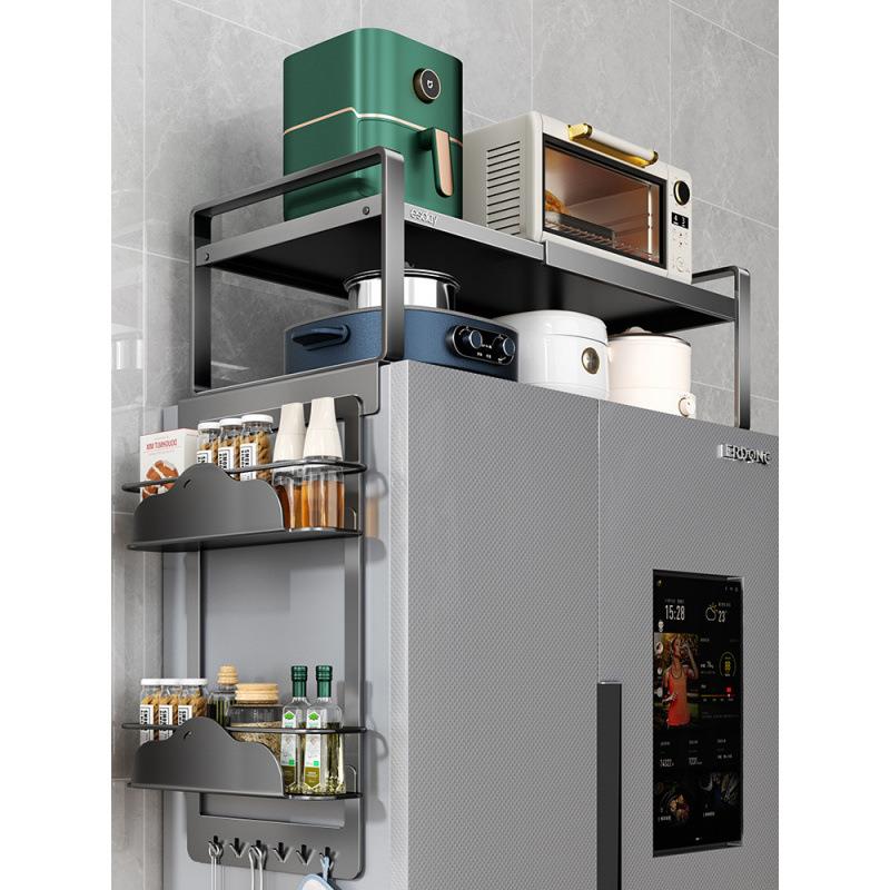 冰箱顶置物架侧收纳磁吸外侧面挂架厨房家用单双开门上方空间利用