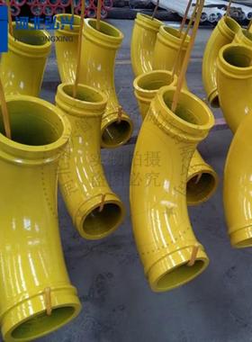 DN125*275双层耐*磨弯头 泵车合金臂架弯头 质保五万方耐*磨弯头