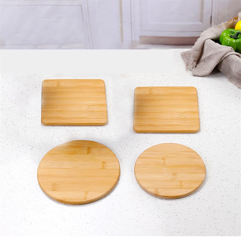 竹木片日式隔热垫餐垫木杯垫花盆托砂锅垫盆栽 实木DIY手工木片