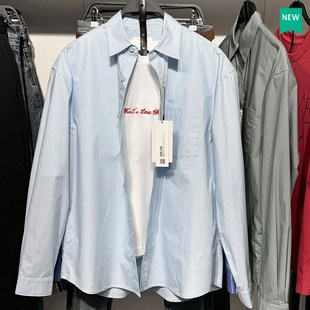 男装 棉质长袖 衬衫 柜429 衬衣纯色衬衫 新品 简约大码 7380615 春季