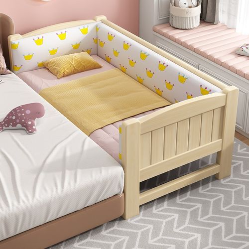 儿童床拼接床实木婴儿床宝宝平z接床男孩女孩公主床加宽神器床边