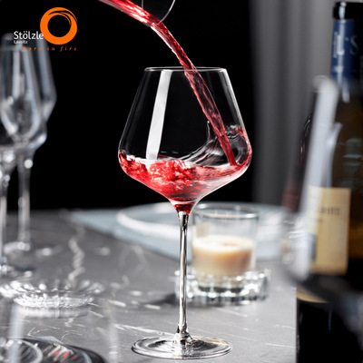 德国进口创意红酒杯家用大肚勃艮第葡萄酒杯水晶高脚杯勃艮第套装