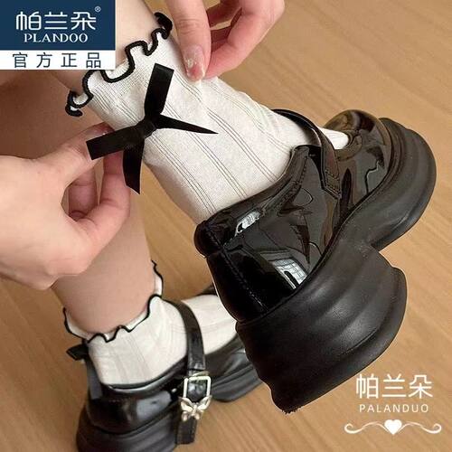 袜子少女夏季薄款网眼日系透气中筒花边袜日系芭蕾蝴蝶结jk堆堆