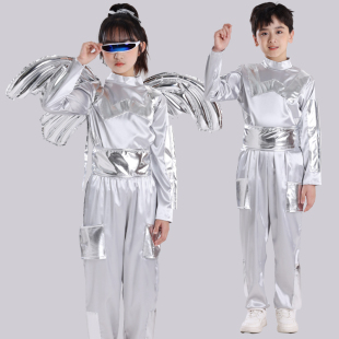 AI逐梦演出服科技梦AI未来机器人太空服AI智能科技风航天服舞蹈服