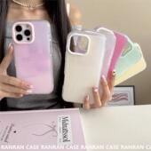 炫彩果冻适用iPhone16pro max手机包苹果17新款 15糖果色圆边