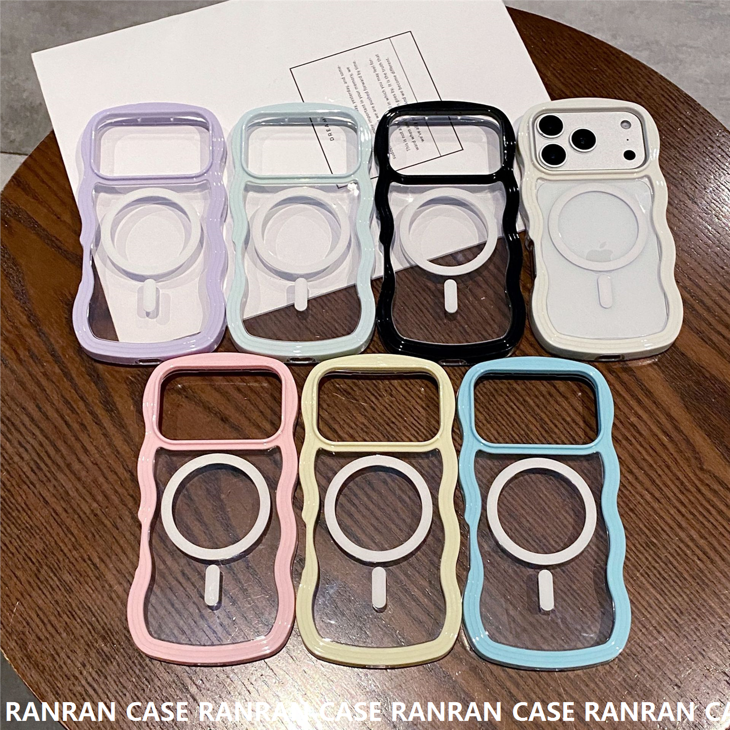 糖果色边框波浪壳适用iPhone16pro max苹果17手机包磁吸14/13分体,运动包/户外包/配件,钱包,淘宝优惠券,粉丝福利购,淘宝优惠卷