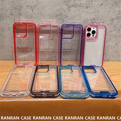 透明三合一tpu+c手机包适