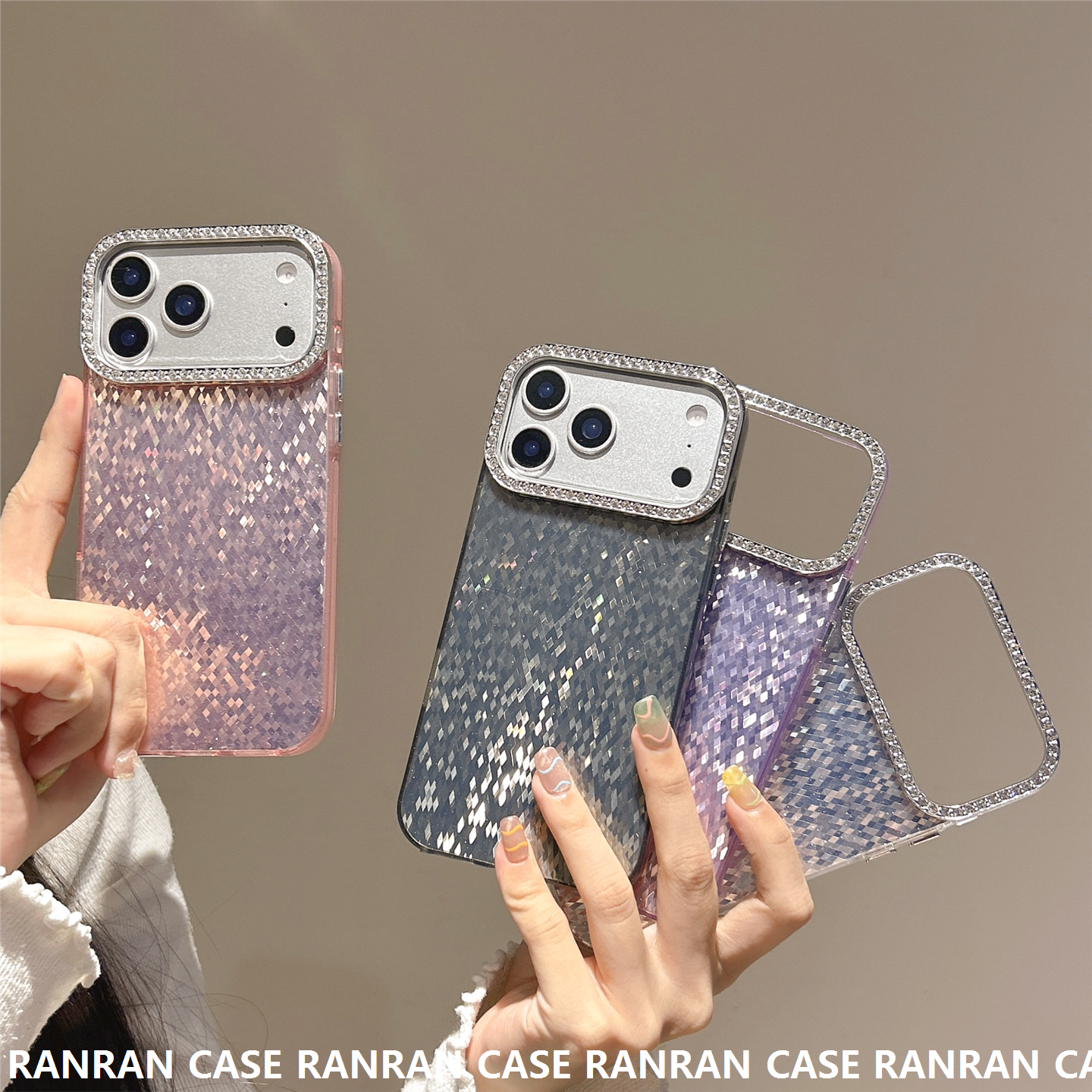 菱格闪粉亮片适用iPhone17Pro max苹果16手机包15/14硬壳水钻镜头,运动包/户外包/配件,钱包,淘宝优惠券,粉丝福利购,淘宝优惠卷