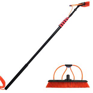 厂家直销碳纤维6米伸缩杆通水刷玻璃高空清洗高强度软毛刷伸缩杆