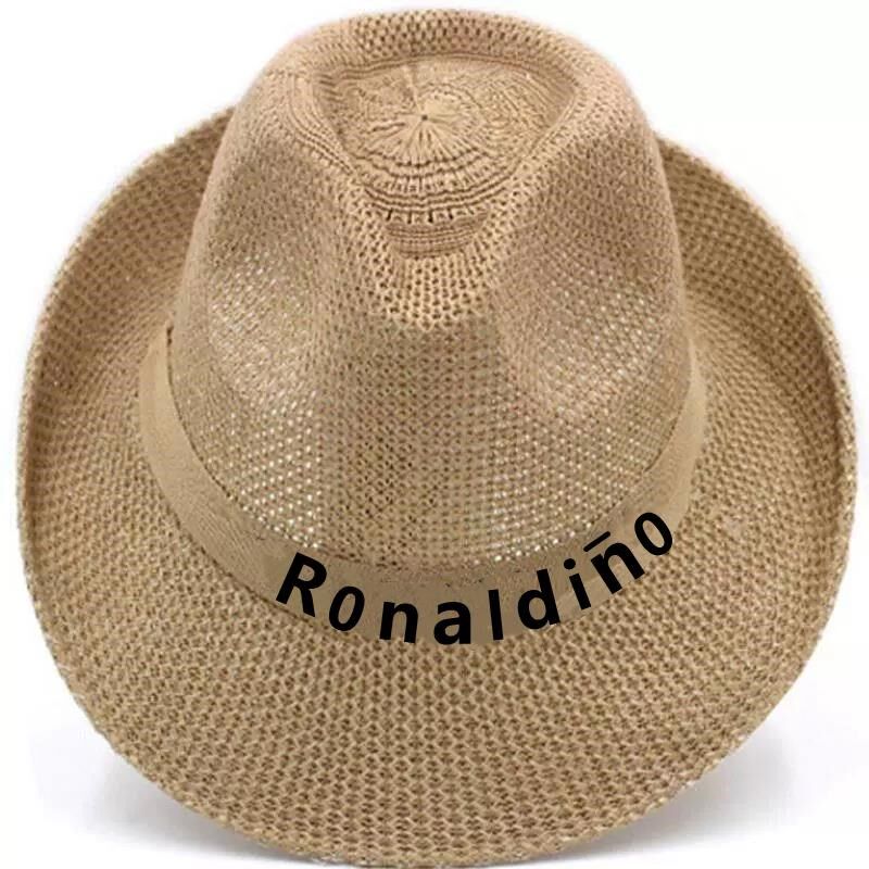 夏季巴拿马草帽男款防晒透气太阳男士礼帽K中老年爸爸夏天凉帽男