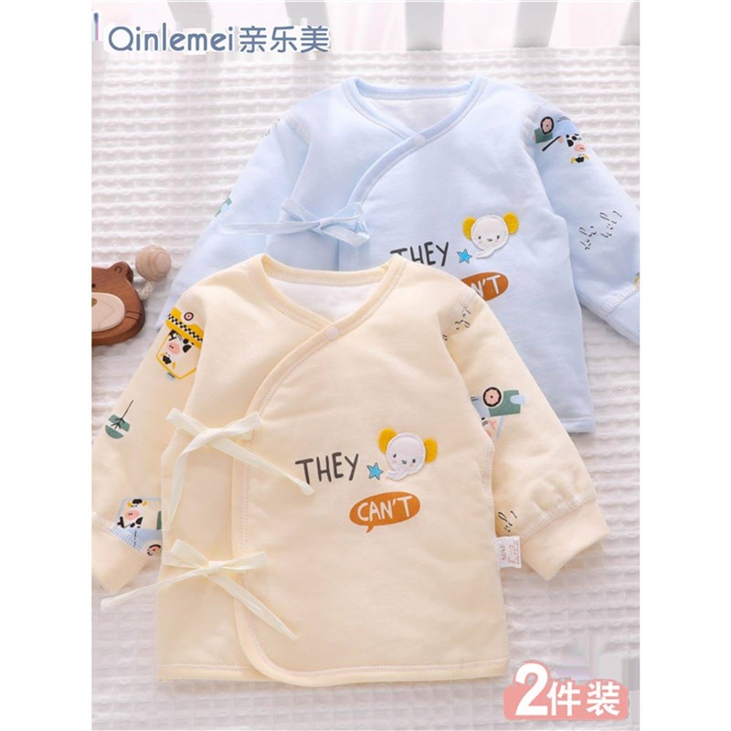 初生婴儿和尚衣服冬装o薄棉0一3月新生上衣纯棉无骨棉服秋冬季棉