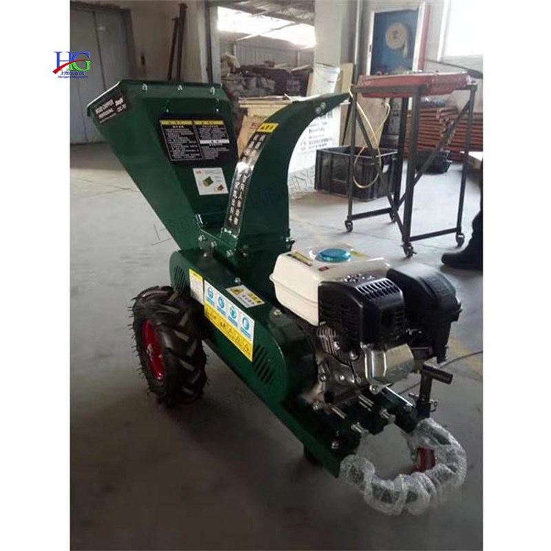 园林树杈树叶粉碎机 移动式汽油秸秆碎枝机 小型道路修剪树枝机