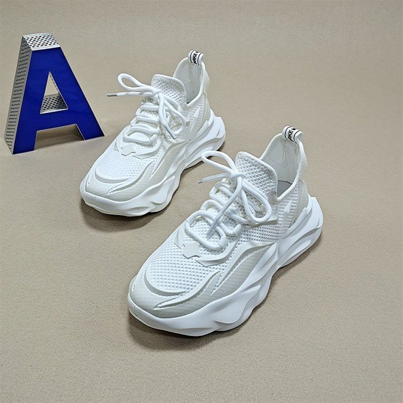 2023夏季新款飞织厚底轻便老爹鞋男韩版潮流套脚透气运动休闲男鞋,流行男鞋,时尚休闲鞋,淘宝优惠券,粉丝福利购,淘宝优惠卷
