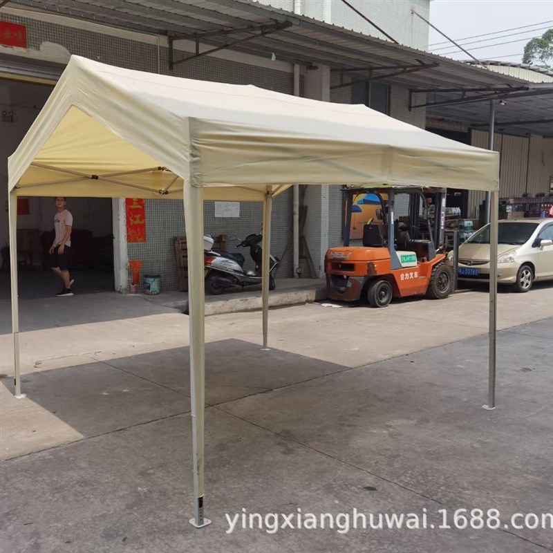 户外网红集市摆摊帐篷活动商用遮阳棚防雨停车棚折叠四脚伞露营蓬