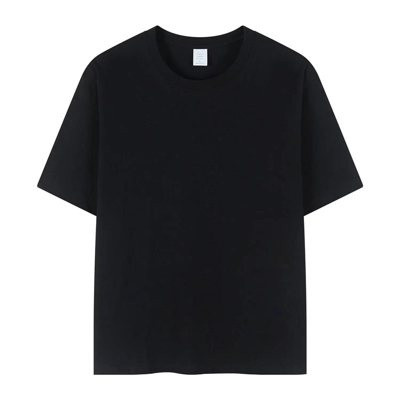 纯棉t恤工作服定制logo印图刺绣重磅圆领短袖班服文化衫印字