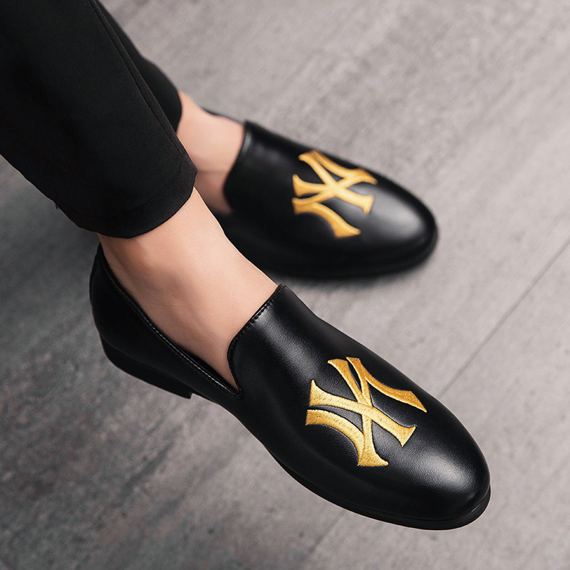 英伦小皮鞋男生青年韩版尖头潮流苏休闲百搭透气豆豆懒人一脚蹬鞋,流行男鞋,单鞋,淘宝优惠券,粉丝福利购,淘宝优惠卷