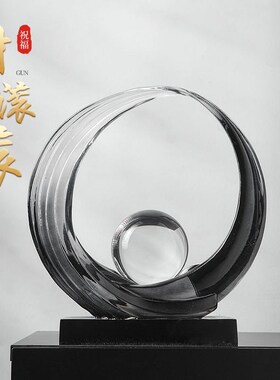 财源滚滚摆件现代简约客厅酒柜电视柜餐边柜装饰品摆设高级感大气