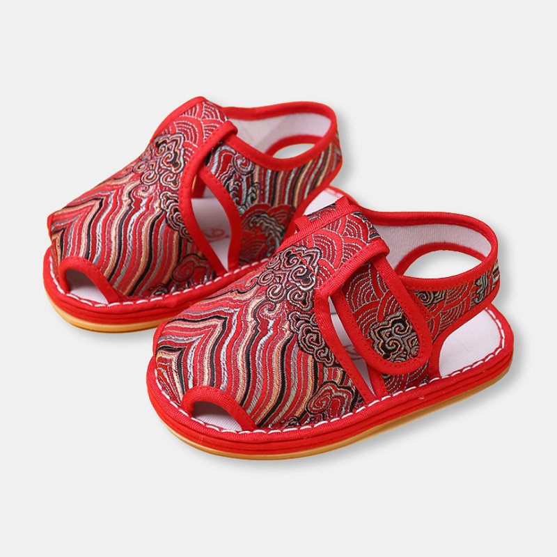 新款男女宝宝周岁拍照民族风学步凉鞋全胶片底凉鞋婴儿鞋布凉鞋,童鞋/婴儿鞋/亲子鞋,凉鞋,淘宝优惠券,粉丝福利购,淘宝优惠卷