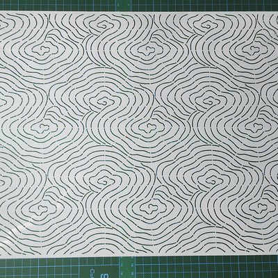 056 云卷云舒叠云纹可扩图刺绣刺子绣画图模板diyU描图工具杯茶席