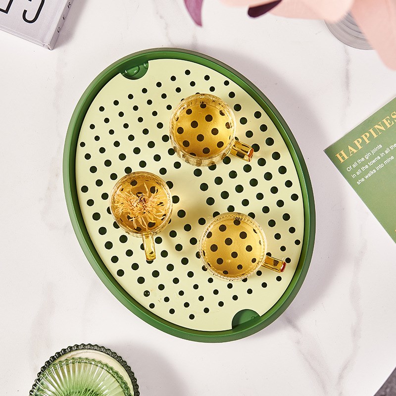 创意带导流口沥水盘厨房茶具水杯沥水托盘家用双层塑料水果沥水架