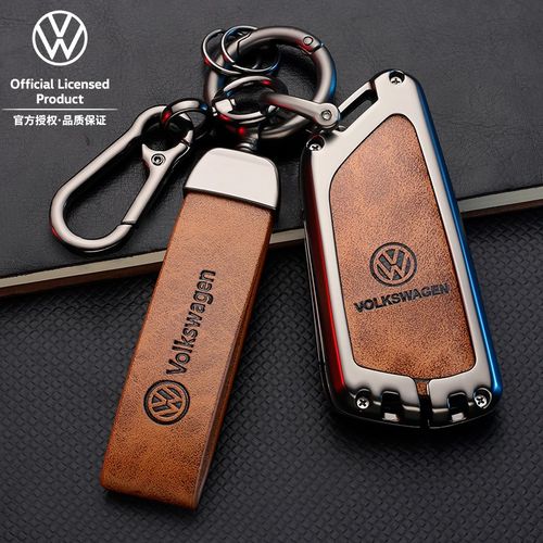 大众途昂x钥匙套凌渡id4x威然揽境id3id6x高尔夫高档车包真皮壳扣
