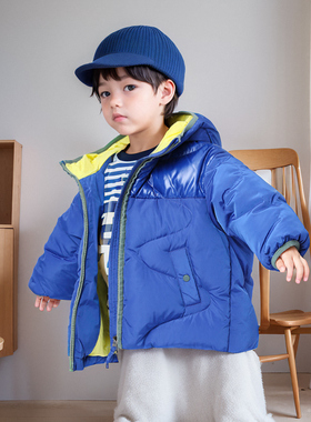 女童宝宝羽绒服短款加厚冬季新款儿童羽绒服男小童外套22822