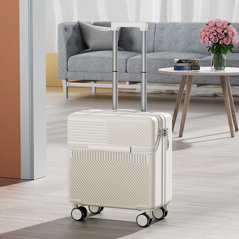 半开盖新款高颜值登机箱18寸女网红静音万向轮旅行行李箱拉杆箱男