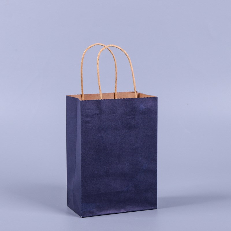 彩色迷你小号纸袋学校幼儿园可爱手提袋牛皮纸小礼物包装袋加LOGO
