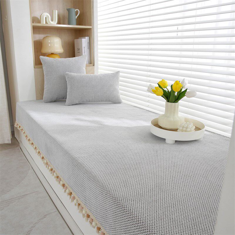 飘窗垫窗台垫公主风阳台垫子2024新款网红卧室落地U窗垫定做可机