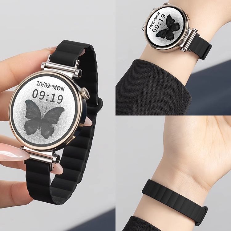 适用小米手表S4表带高级感硅胶磁吸41MM女款夏天watchS4腕带运动