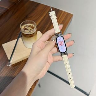 小米8 8nfc手表小熊拼皮红米4 6细款 9pro女表带 适用于小米10