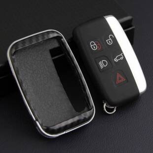 适用海外新老款路虎纤维车用星脉揽胜极光发现神行捷豹钥匙壳包套