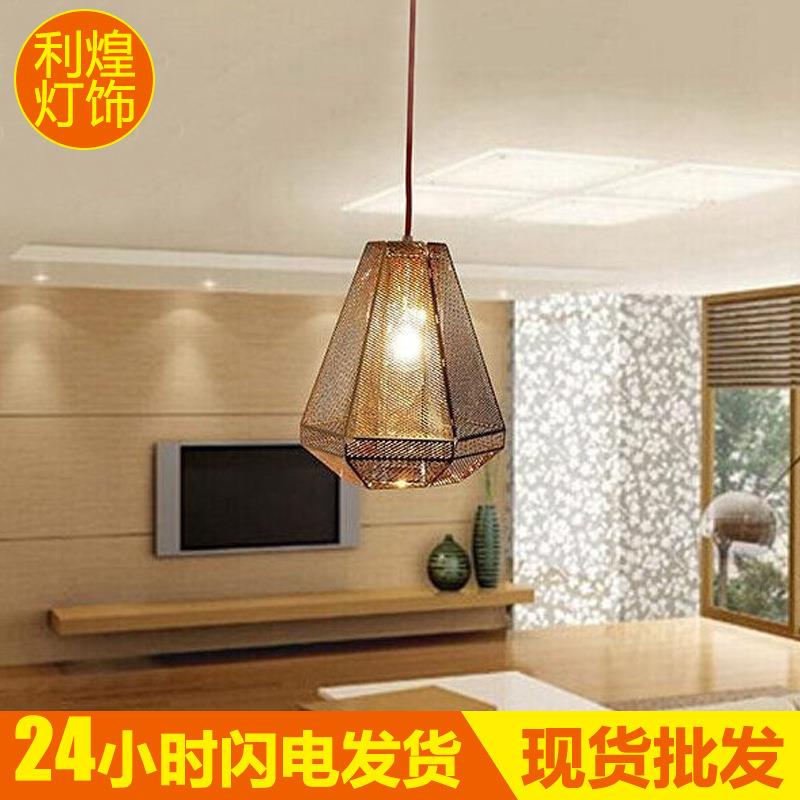精品高档金字塔不锈钢餐厅吊灯创意时尚个性奢华吊灯