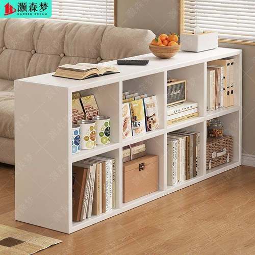 书架置物架落地书柜家用客厅矮书柜小型收纳柜多格储物柜八格柜厂