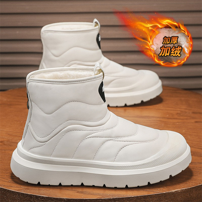 雪地靴男款冬季加绒加厚保暖棉靴