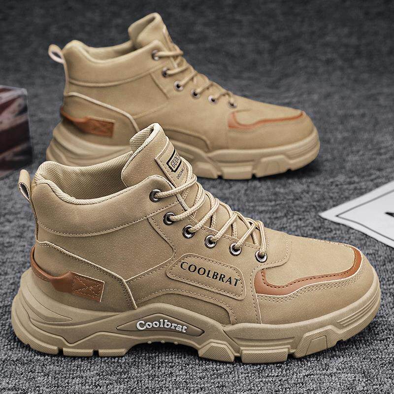 高帮鞋男款秋季户外运动登山旅游鞋男士工装劳保鞋防滑工作马丁靴
