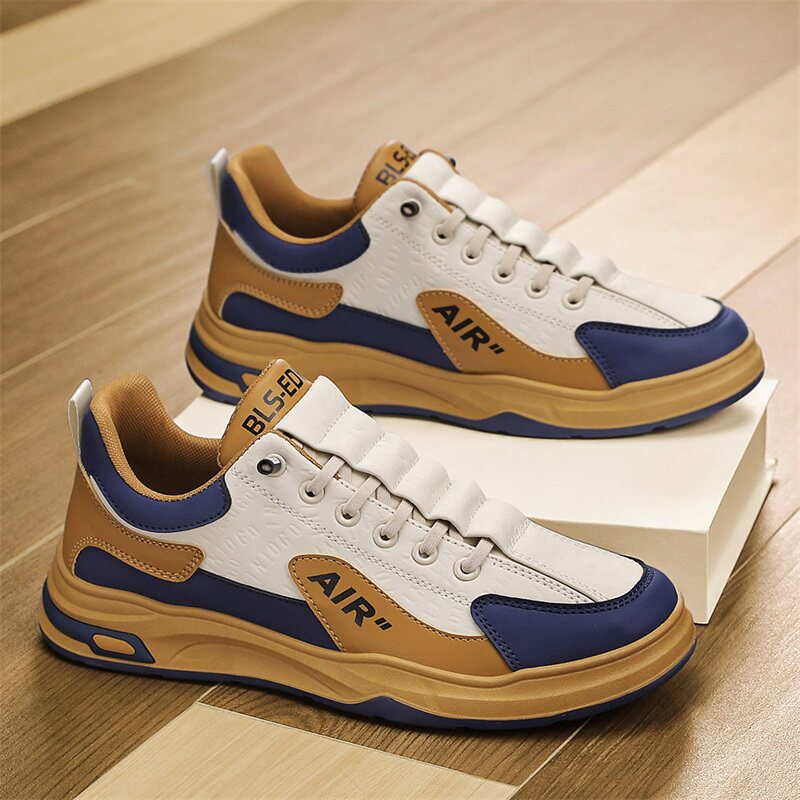 男鞋2025春季新款工作上班防水防滑劳保鞋男款休闲厚底增高工装鞋