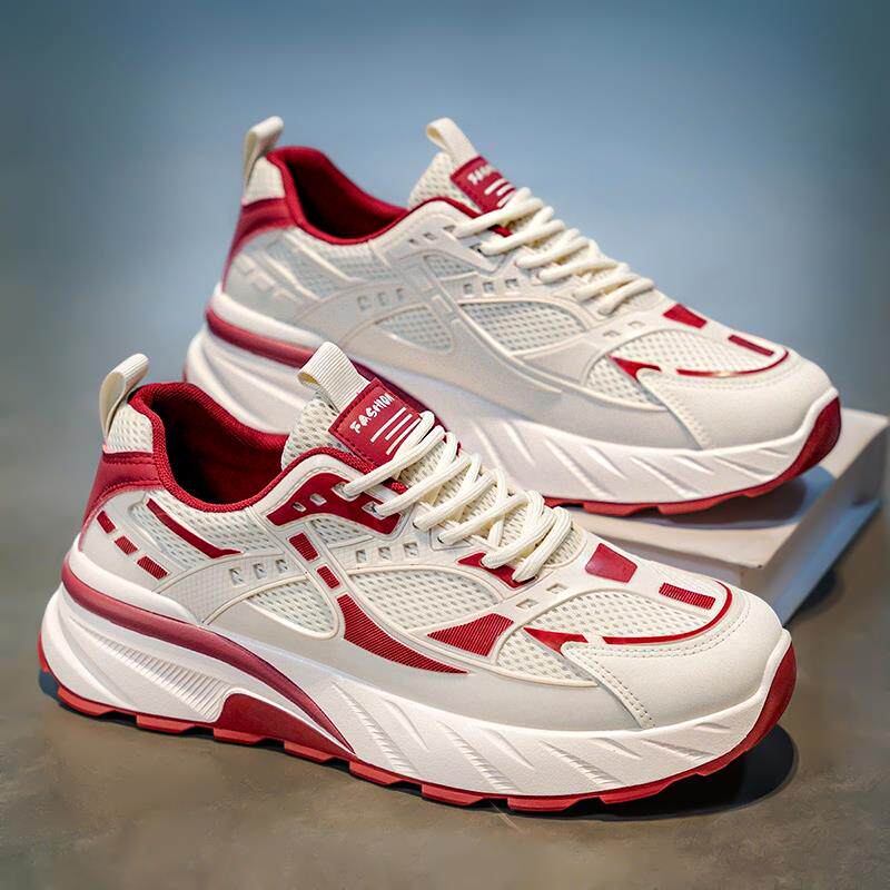 男鞋2025新款超火运动鞋男款青少年潮牌白色运动鞋防滑软底跑步鞋